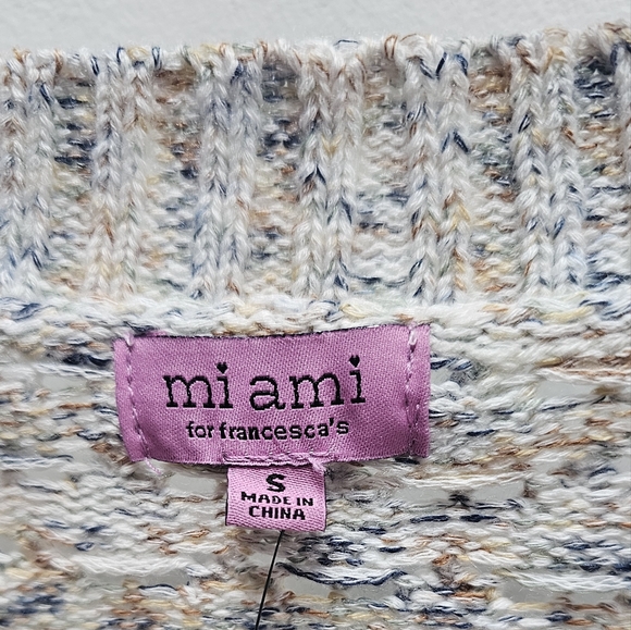 mi ami for Francesca's Kristin Yarn Knit Pullover Sweater NWT - Picture 7 of 13